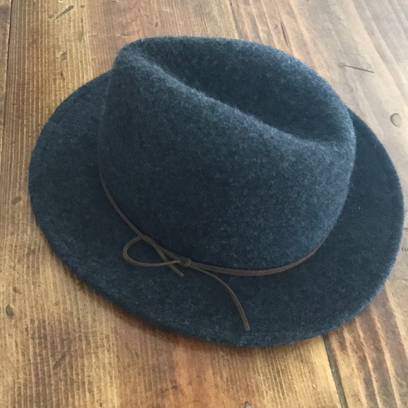 J. Crew Other - J Crew x Makins hat charcoal fedora size S-M.